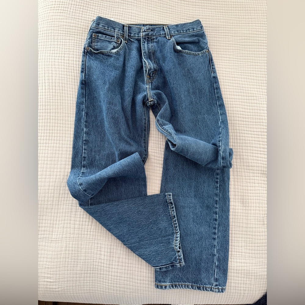 Levi's Relaxed Fit Blue Jeans for Men 517 bootcut